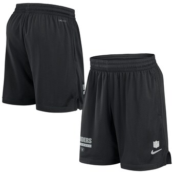 Men's Las Vegas Raiders Nike Black 2024 Sideline Performance Mesh Shorts