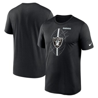 Men's Las Vegas Raiders  Nike Black Legend Icon Performance T-Shirt