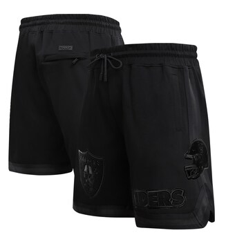 Men's Las Vegas Raiders  Pro Standard Black Triple Black Double Knit Shorts