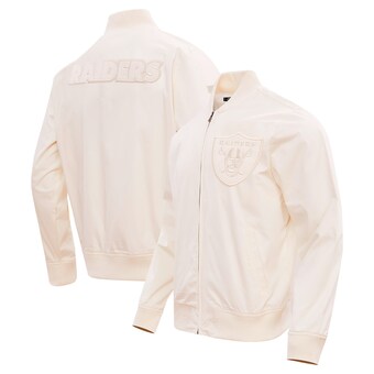 Men's Las Vegas Raiders Pro Standard Cream Neutral Full-Zip Jacket