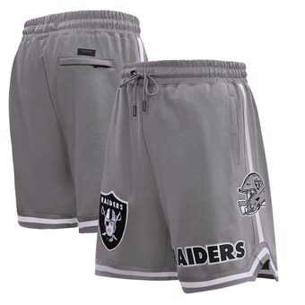 Men's Las Vegas Raiders  Pro Standard Gray Classic Chenille Double Knit Shorts