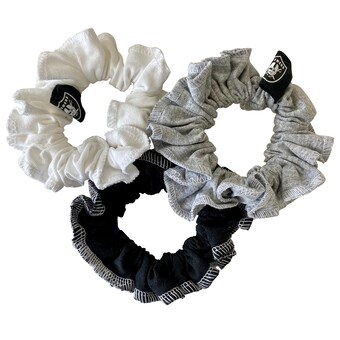 Las Vegas Raiders Refried Apparel Sustainable Upcycled 3-Pack Scrunchie Set