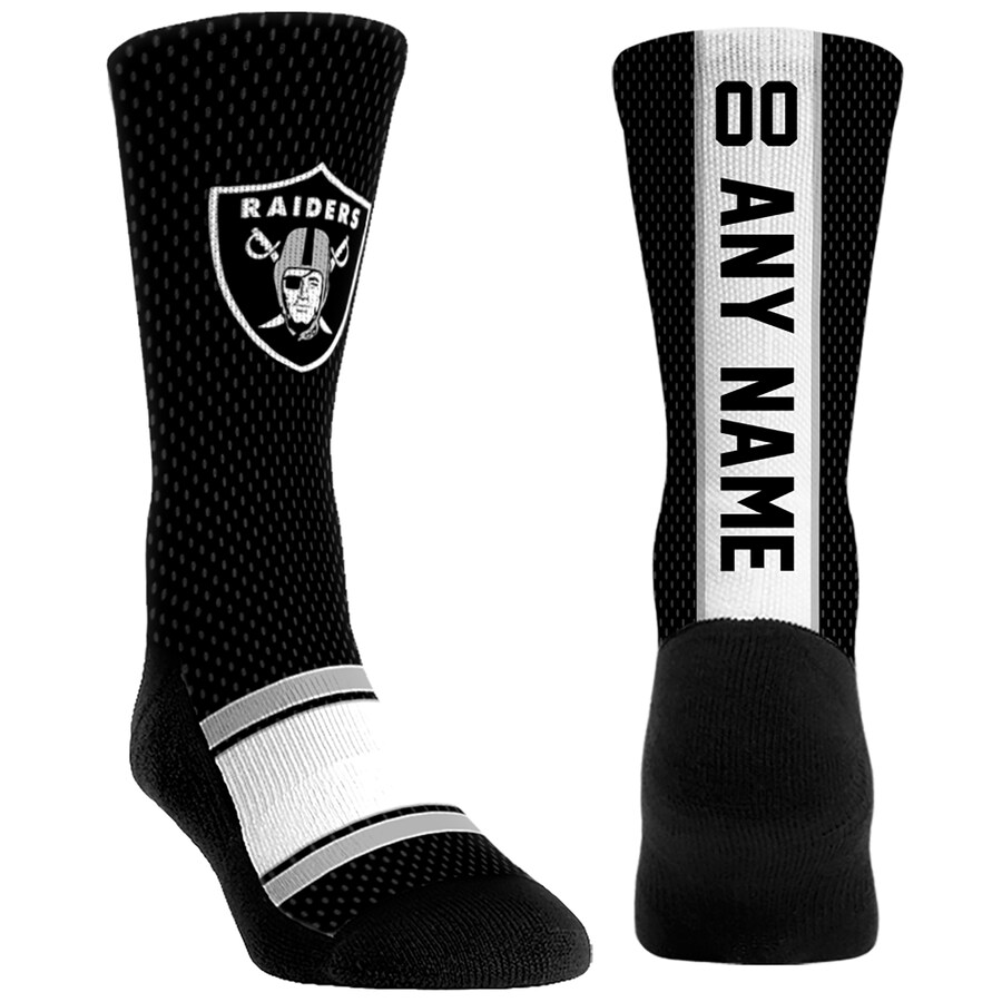 Unisex Las Vegas Raiders Rock Em Socks Custom Jersey Crew Socks