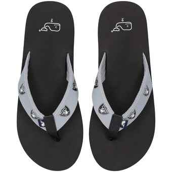 Las Vegas Raiders Vineyard Vines Flip Flops