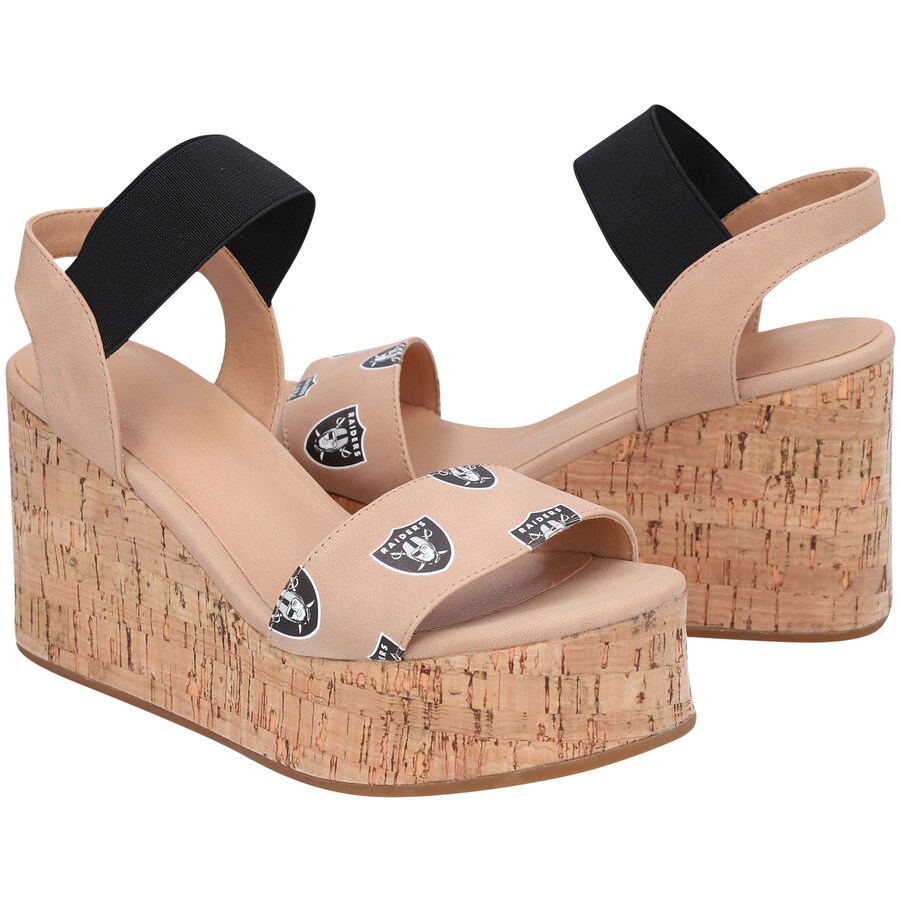 Women's Las Vegas Raiders Cuce Repeat Logo Wedge