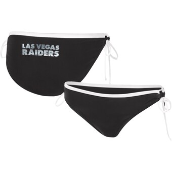 Women's Las Vegas Raiders G-III 4Her by Carl Banks Black Perfect Match Bikini Bottom