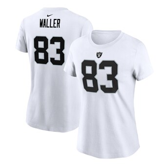 Women's Las Vegas Raiders Darren Waller Nike White Player Name & Number T-Shirt