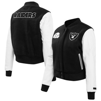 Women's Las Vegas Raiders Pro Standard Black Varsity Full-Snap Jacket