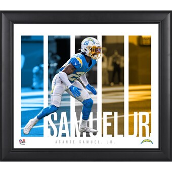 Los Angeles Chargers Asante Samuel Jr. Fanatics Authentic Framed 15'' x 17'' Player Panel Collage