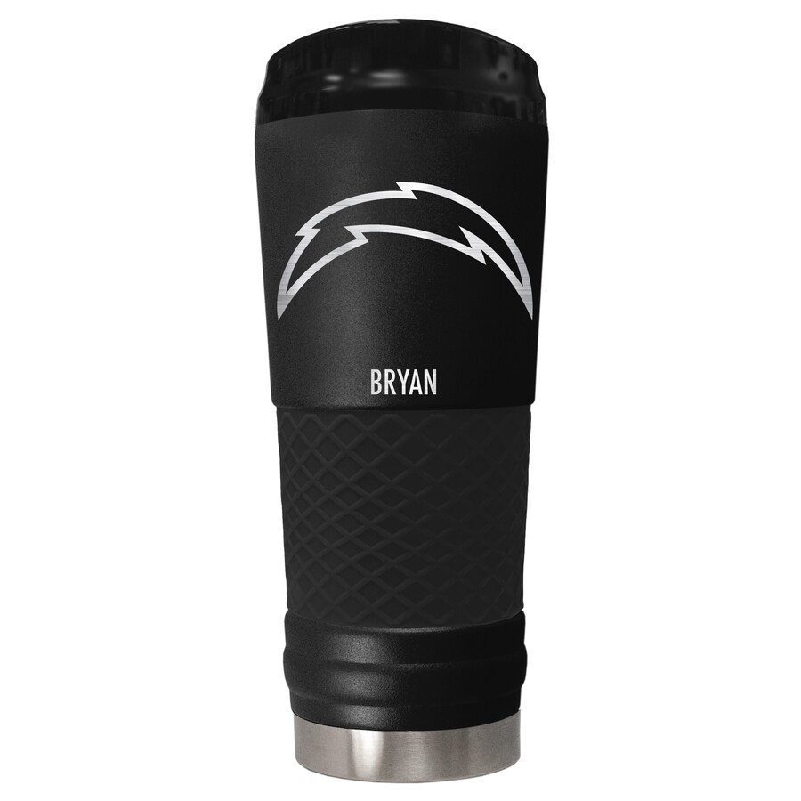 Los Angeles Chargers Black 24oz. Personalized Stealth Draft Tumbler