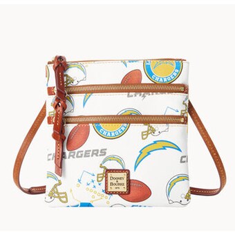 Los Angeles Chargers Dooney & Bourke Game Day Triple-Zip Crossbody Purse