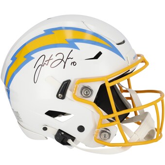 Autographed Los Angeles Chargers Justin Herbert Fanatics Authentic Riddell Speed Flex Authentic Helmet