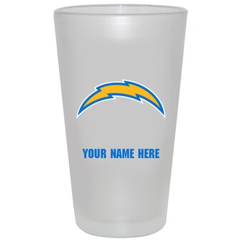 Los Angeles Chargers 16oz. Frosted Personalized Pint Glass