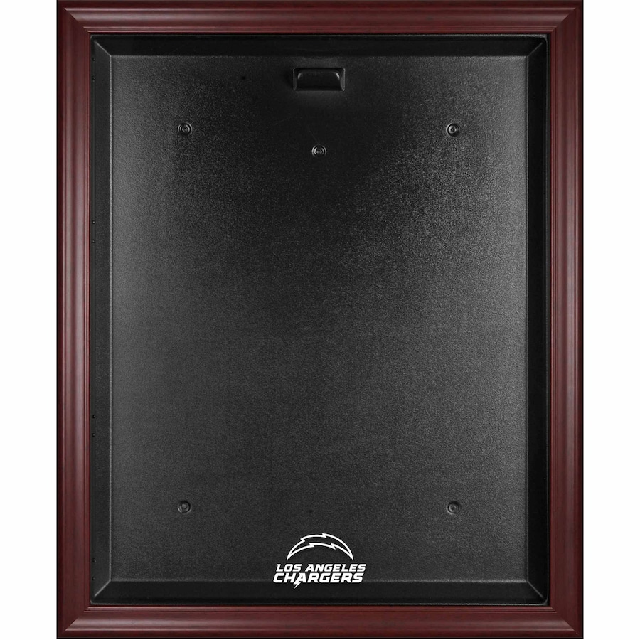 Los Angeles Chargers Fanatics Authentic Mahogany Framed Team Logo Jersey Display Case