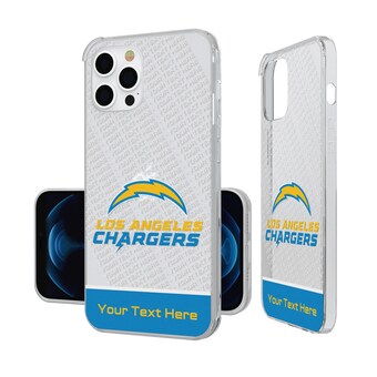 Los Angeles Chargers Personalized Endzone Plus Design iPhone Clear Case