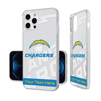 Los Angeles Chargers Personalized Tilt Design iPhone Clear Case