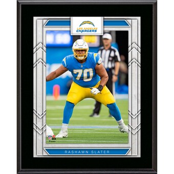 Framed Los Angeles Chargers Rashawn Slater Fanatics Authentic 10.5" x 13" Sublimated Player Plaque