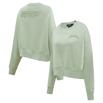 Women's Los Angeles Chargers  Pro Standard Light Green Neutral Pullover Sweatshirt