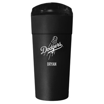 Los Angeles Dodgers Black 24oz. Personalized Stealth Travel Tumbler