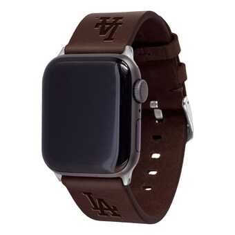 Los Angeles Dodgers Brown Leather Apple Watch Band