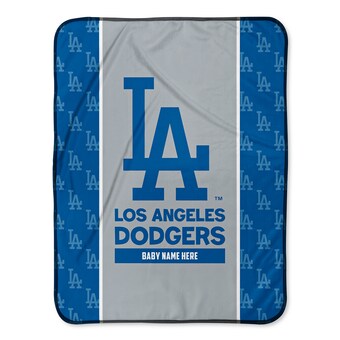 Los Angeles Dodgers  Chad & Jake 30" x 40" Personalized Baby Blanket