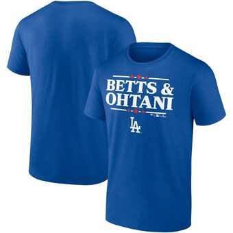 Men's Los Angeles Dodgers Mookie Betts & Shohei Ohtani Royal Election Player T-Shirt