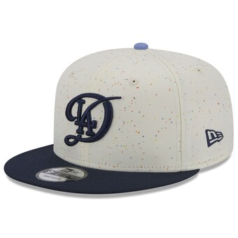 Men's Los Angeles Dodgers New Era Cream/Navy 2024 City Connect Alternate 9FIFTY Snapback Hat