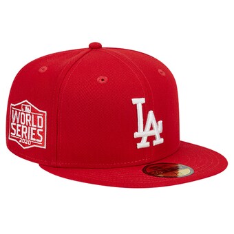 Men's Los Angeles Dodgers New Era Red Logo 59FIFTY Fitted Hat