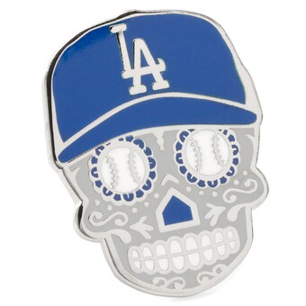 Men's Los Angeles Dodgers Royal Sugar Skull Lapel Pin