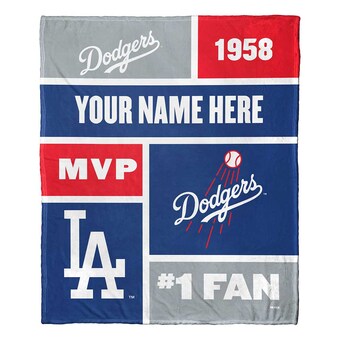 Los Angeles Dodgers The Northwest Group 50'' x 60'' Colorblock Personalized Silk Touch Throw