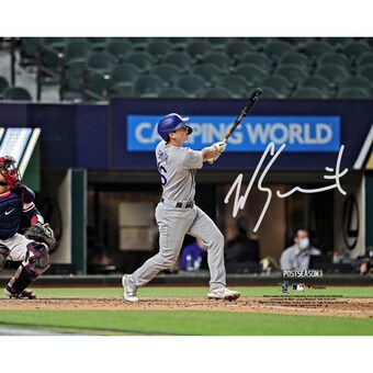 Autographed Los Angeles Dodgers Will Smith Fanatics Authentic 8" x 10" 2020 NLCS Game 5 Home Run Photograph