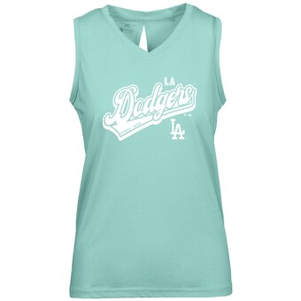 Women's Los Angeles Dodgers  Levelwear Mint  Paisley Sweep V-Neck Tank Top