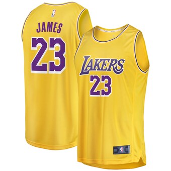 LeBron James Los Angeles Lakers Fanatics 2019/20 Fast Break Replica Jersey Gold - Icon Edition