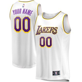 Los Angeles Lakers Fanatics Fast Break Custom Replica Jersey - Association Edition - White