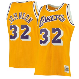 Magic Johnson Los Angeles Lakers Mitchell & Ness 1984/85 Hardwood Classics Swingman Jersey - Gold