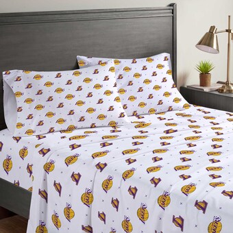 Los Angeles Lakers Pegasus Four-Piece Full Sheet Set