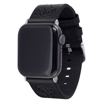 Los Angeles Rams Black Leather Apple Watch Band