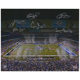 Autographed Los Angeles Rams Fanatics Authentic Super Bowl LVI Champions 16'' x 20'' Photograph with Multiple Signatures - Limited Edition of 156