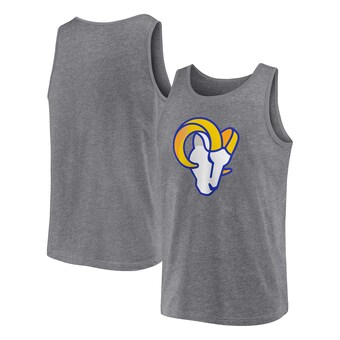 Men's Los Angeles Rams  Fanatics Heather Gray Primary Tank Top