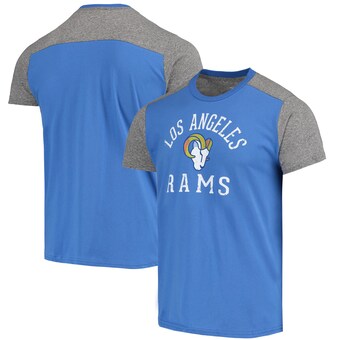 Men's Los Angeles Rams Majestic Threads Royal/Gray Field Goal Slub T-Shirt