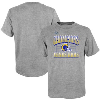 Youth Los Angeles Rams Fanatics Heathered Gray Super Bowl LVI Champions Game Plan Hometown T-Shirt