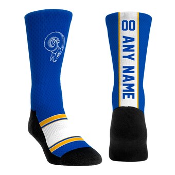 Youth Los Angeles Rams  Rock Em Socks Royal Throwback Jersey Custom Crew Socks