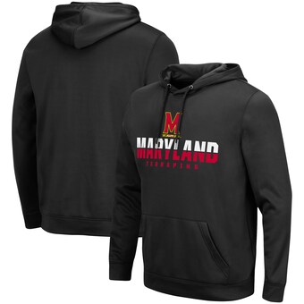 Maryland Terrapins Colosseum Lantern Pullover Hoodie - Black