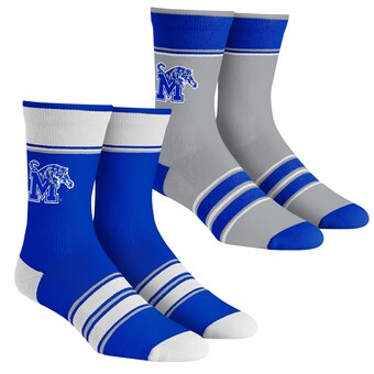 Memphis Tigers Rock Em Socks Youth Multi-Stripe 2-Pack Team Crew Sock Set