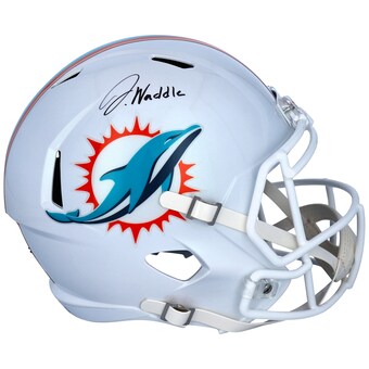 Autographed Miami Dolphins Jaylen Waddle Fanatics Authentic Riddell Speed Replica Helmet