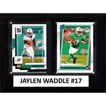 Miami Dolphins Jaylen Waddle 6" x 8" Trading Card Plaque