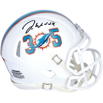 Autographed Miami Dolphins Jaylen Waddle Fanatics Authentic Riddell 305 Speed Mini Helmet