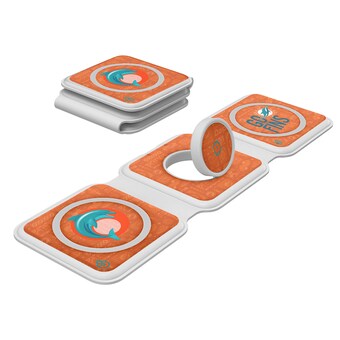 Miami Dolphins Keyscaper White 3-in-1 Foldable Charger