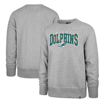 Men's Miami Dolphins '47 Gray Varsity Block Headline Pullover Sweatshirt
