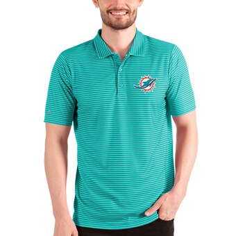 Men's Miami Dolphins Antigua Aqua Esteem Polo